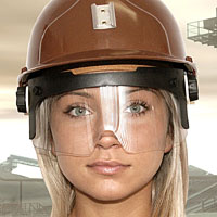 Face shield P6 type, helmet type: MK6R JSP